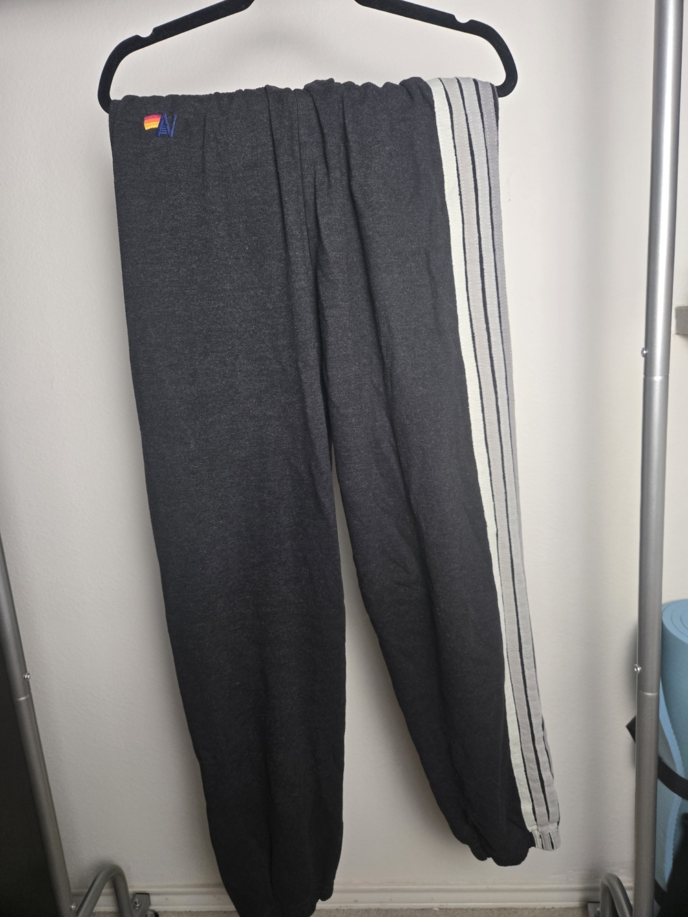 Aviator Nation Charcoal Sweatpants 5 Stripe